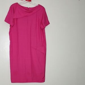 40" BUST  Vintage Tom and Linda Platt Designer Luxury Dress 60s Pink Summer